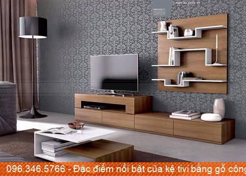 Đặc điểm nổi bật của kệ tivi bằng gỗ công nghiệp tại AZ