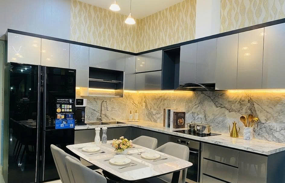 bảng giá thi công tủ bếp