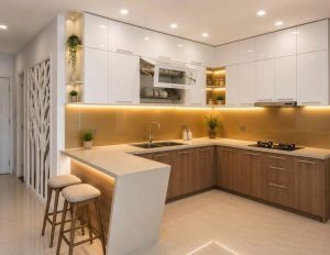 báo giá tủ bếp bàn đảo