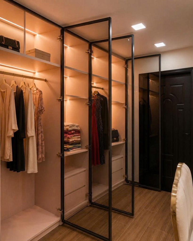 mẫu tủ áo cánh kính đẹp