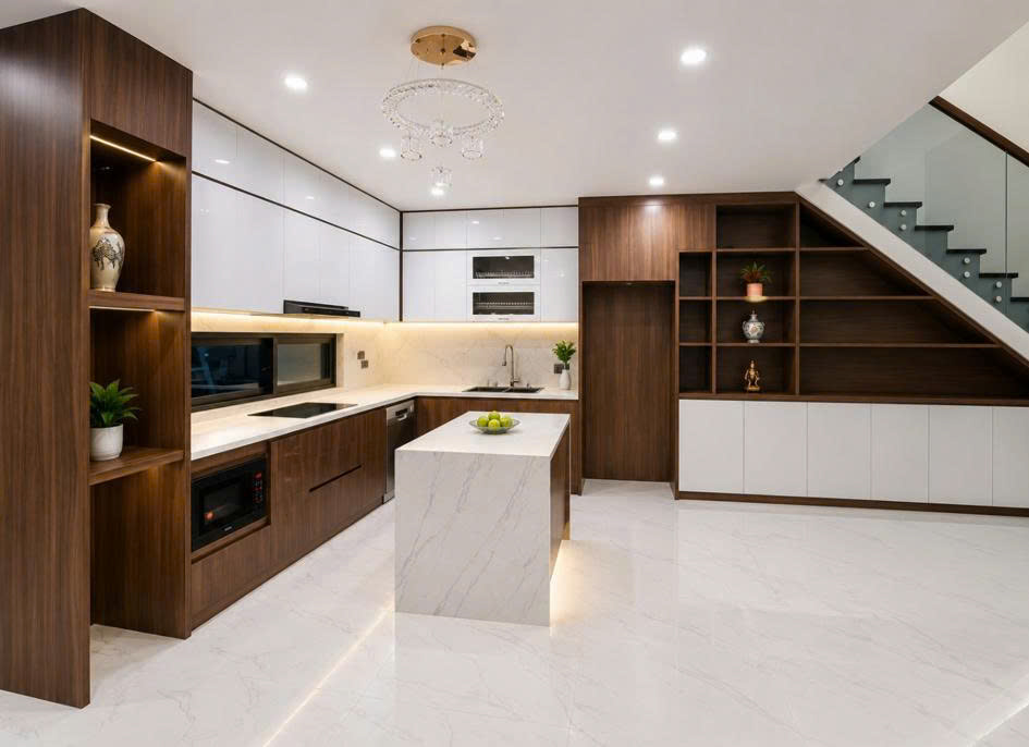 thi công tủ bếp đẹp