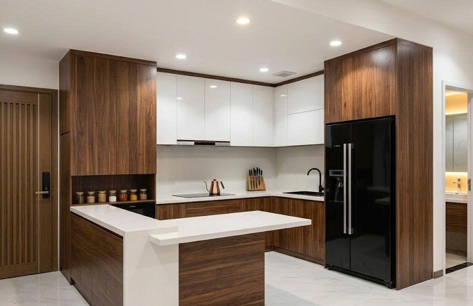 thi công tủ bếp đẹp