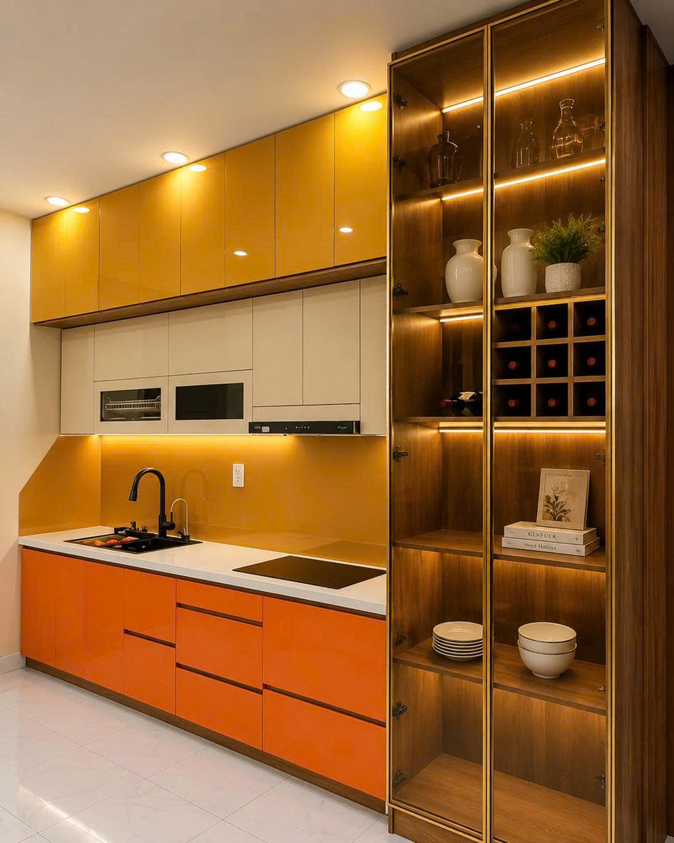thi công tủ bếp đẹp