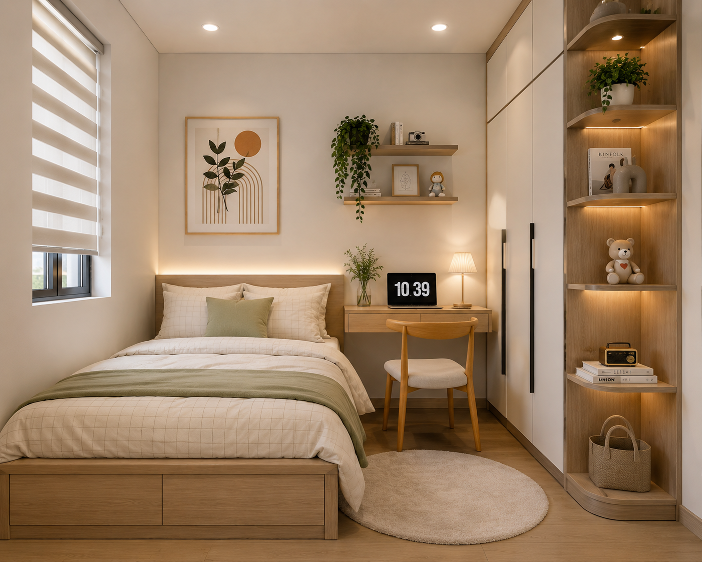 Thiết kế nộ thất phòng ngủ nhỏ