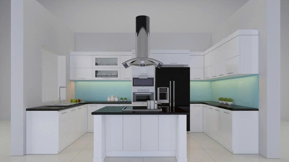 Thiết kế tủ bếp chữ U đẹp tối ưu diện tích không gian bếp