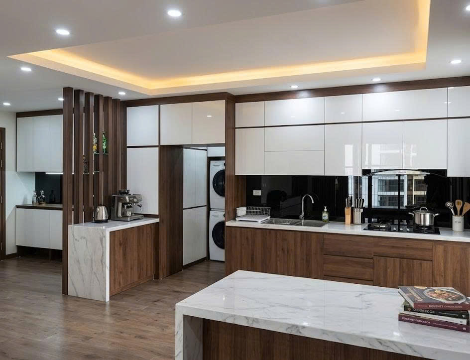 tủ bếp gỗ công nghiệp