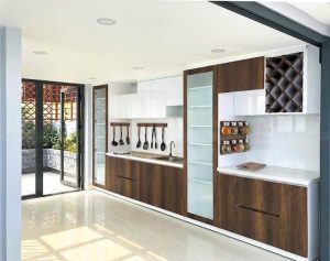 tủ bếp gỗ công nghiệp