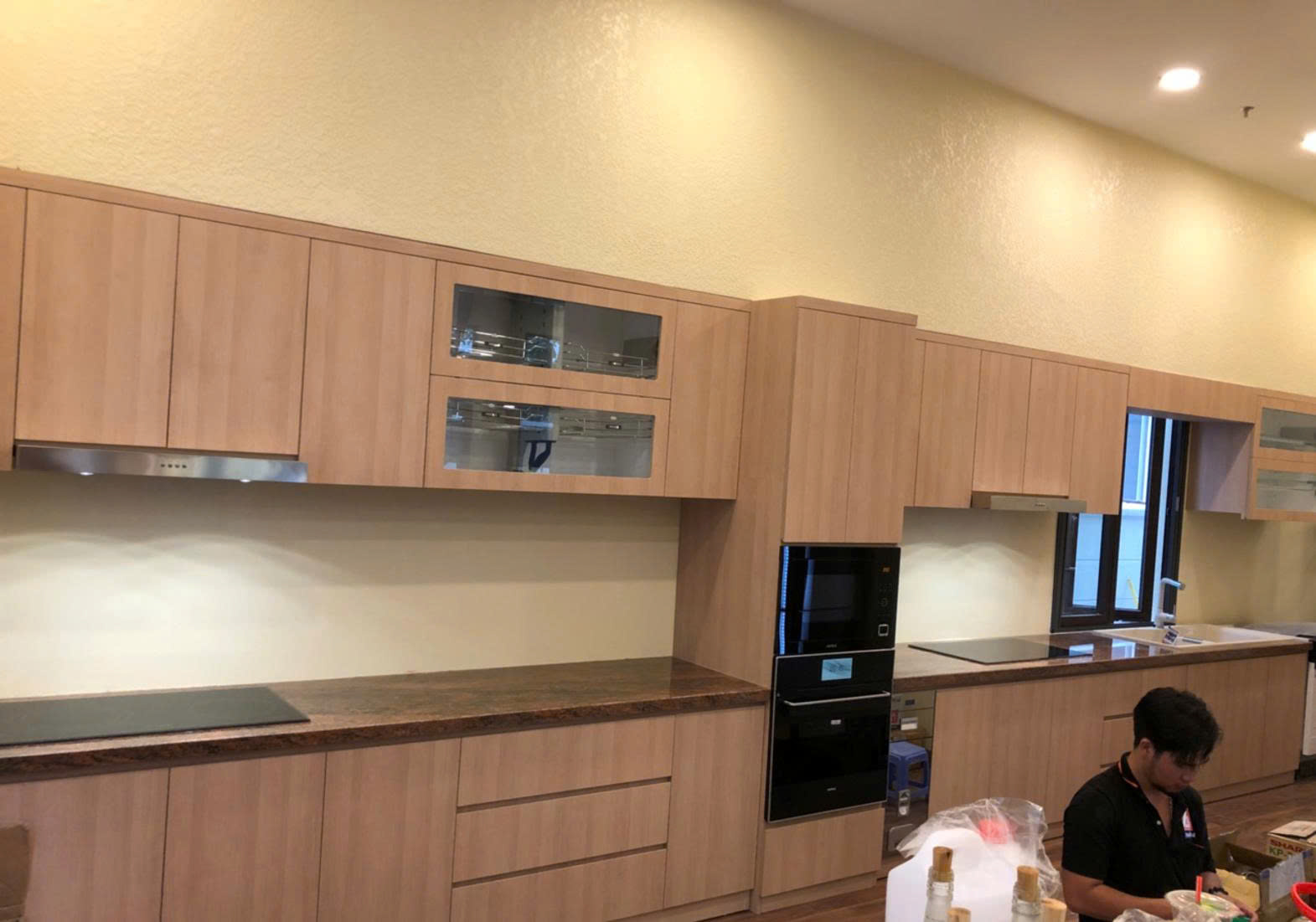 Tủ bếp Melamine hiện đại đẹp bền không bao giờ lỗi mốt