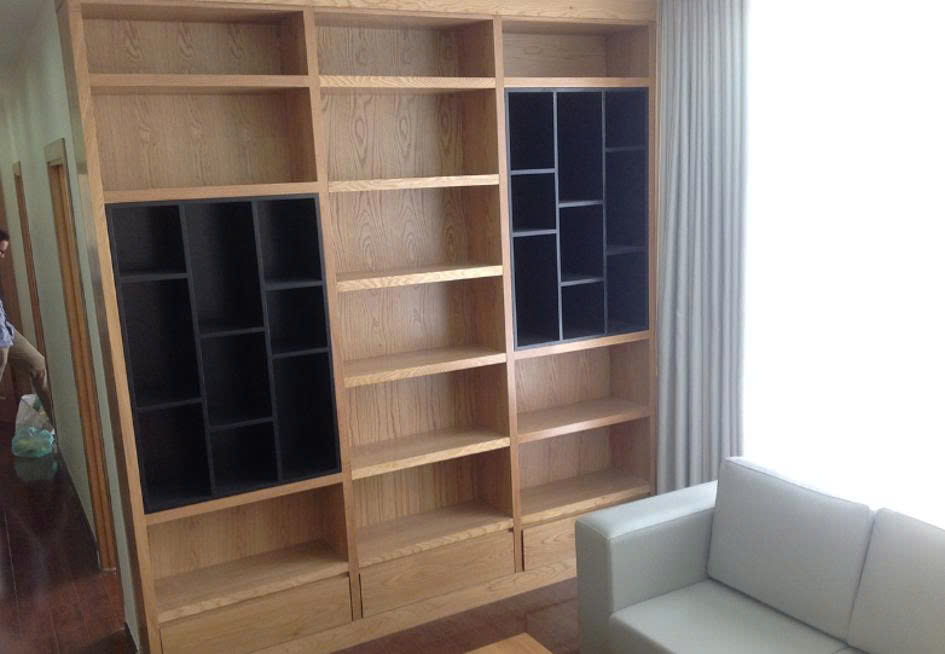 Tủ trang trí gỗ MDF chống ẩm đẹp thiết kế hiện đại
