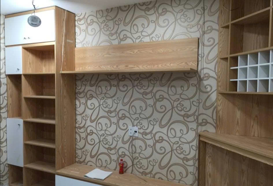 Tủ trang trí kết hợp kệ sách đẹp đa năng cho gia đình
