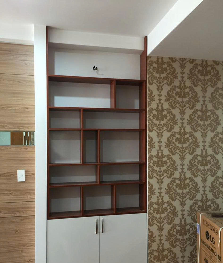 Tủ trang trí phòng khách cao cấp sang trọng cho biệt thự