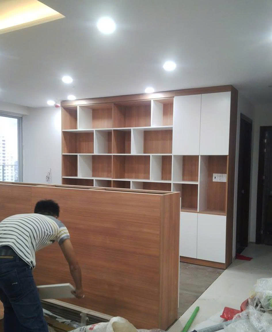 Tủ trang trí kết hợp tủ rượu cao cấp cho phòng khách