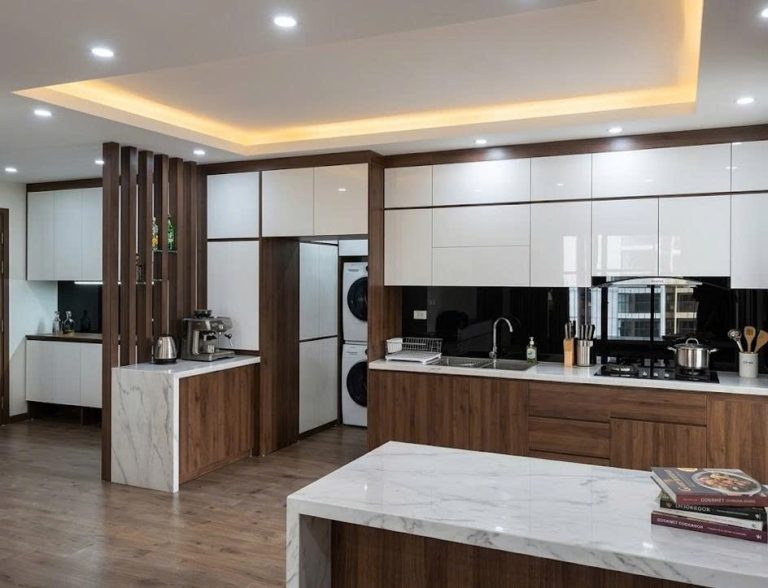 Thi Công Tủ Bếp Thái Bình – Xưởng Trực Tiếp, Máy CNC Hiện Đại Cùng Gỗ Xinh