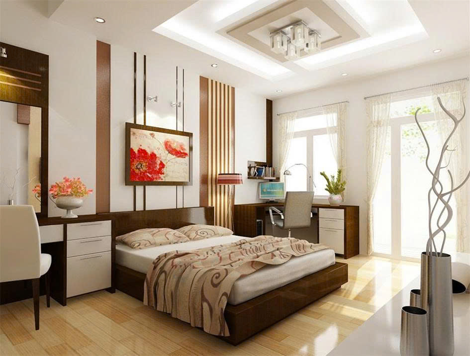 Nội thất phòng ngủ đẹp hiện đại sang trọng thiết kế tiện nghi cho gia đình