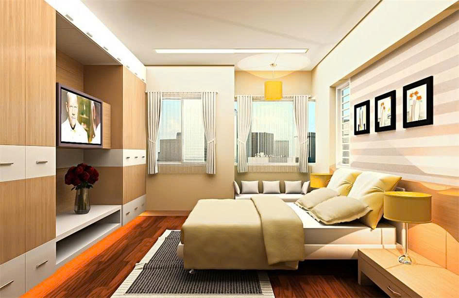 Nội thất phòng ngủ đẹp hiện đại sang trọng thiết kế tiện nghi cho gia đình
