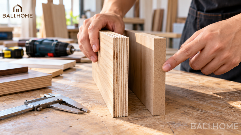 So sánh plywood và MDF: mặt cắt hai loại ván gỗ công nghiệp